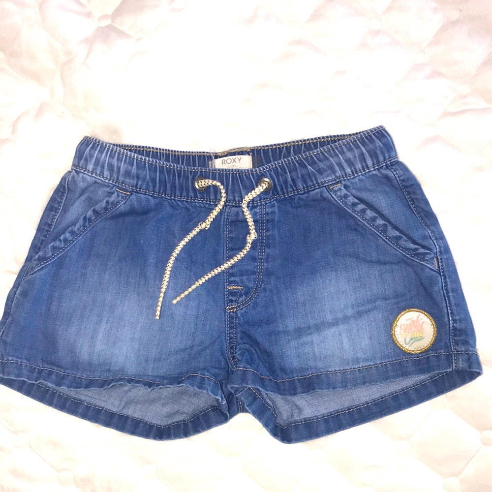 Roxy kids Denim short with Drawstring waist
